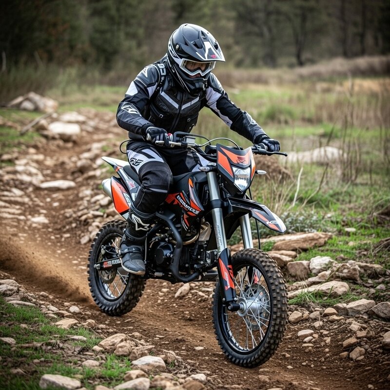 Moto Cross cu trepte KXD J17 CB-609 EK 125cc ULTRA, Pornire Electrica